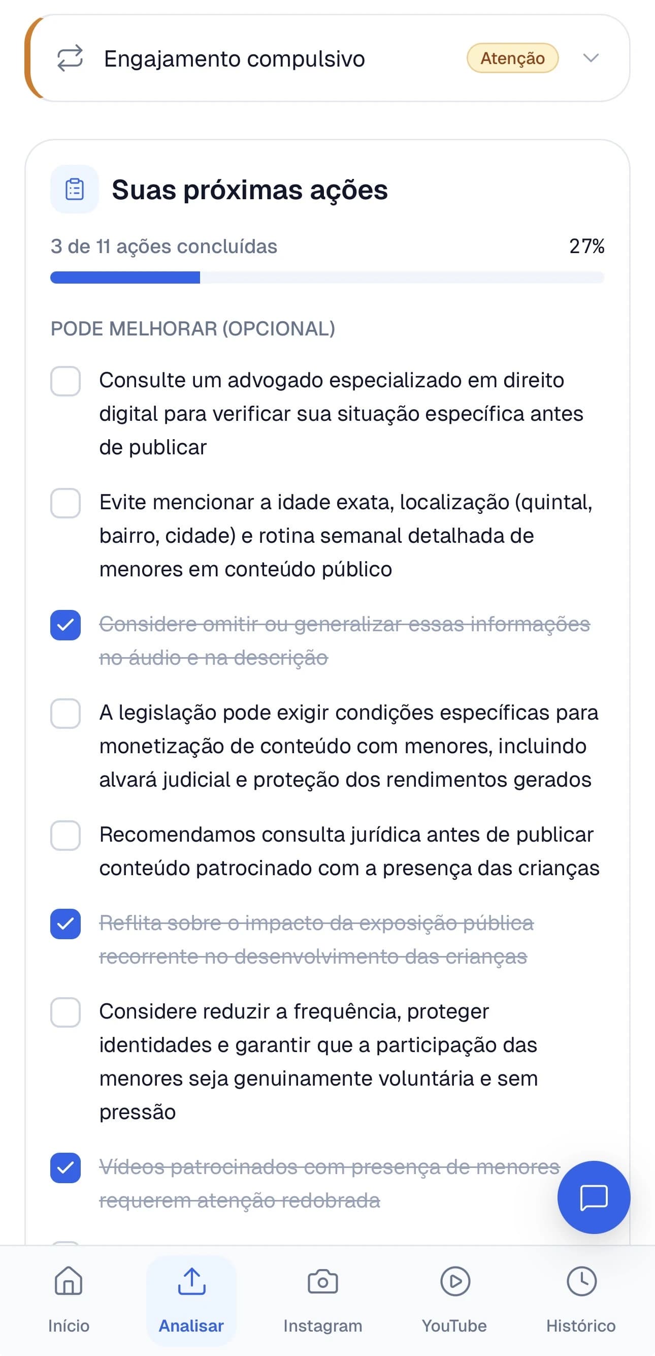 Tela do Tá Seguro (9 de 14)